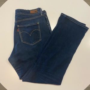 Levi’s Bold Curve Mid Rise Straight Jeans